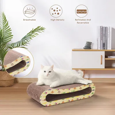 ZENITHMIND Grattoir pour chat 2 en 1,grattoir pour chat avec chat menthe