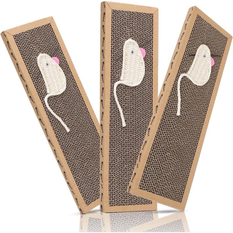 ZENITHMIND 3 pcs grattoir chat avec jeu grattoir chat