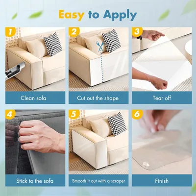 LovuPet Lot de 5 feuilles anti-griffures pour chat et chien