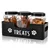 Support de stockage de nourriture pour chien avec 3 pots à friandises