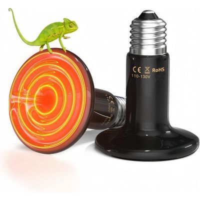 ZooVenture Lot De 2 Ampoules Céramiques Chauffantes E27 pour Petits Animaux