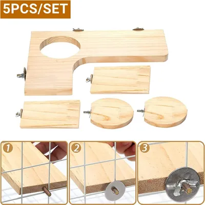 ZooVenture Lot De 5 Planches À Ressort En Bois Pour Petits Animaux