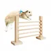 FurryFusion Barre de saut en bois pour petits animaux