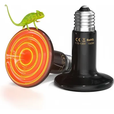 ZooVenture Lot De 2 Ampoules Céramiques Chauffantes E27 pour Petits Animaux