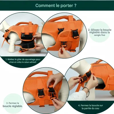 FurryFusion Gilet de sauvetage pour chien