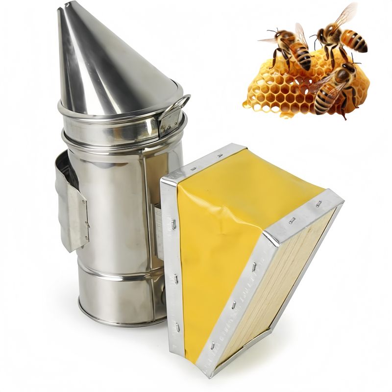 ZooVenture Fumeur D'abeille En Acier Inoxydable Pour Apiculteur Débutant