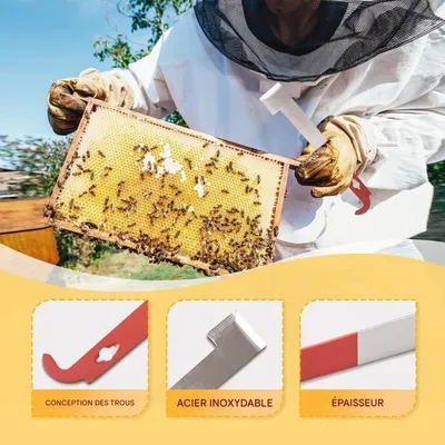 ZooVenture Pince Lève - Cadre De Ruche En Acier Inoxydable