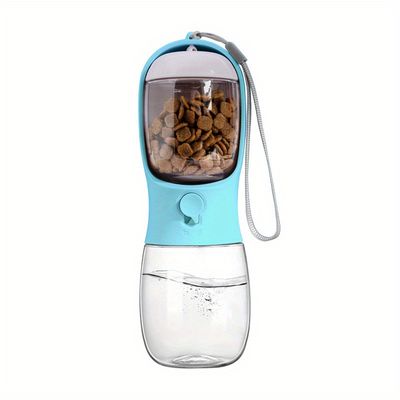UAMLY Botella de agua para perros con recipiente para comida
