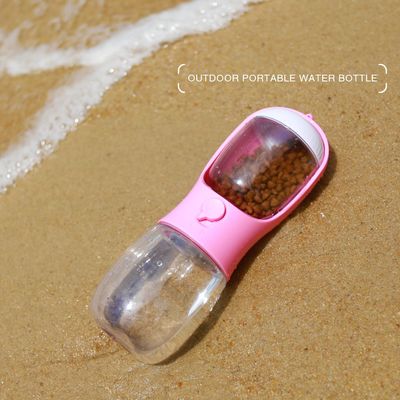 UAMLY Botella de agua para perros con recipiente para comida