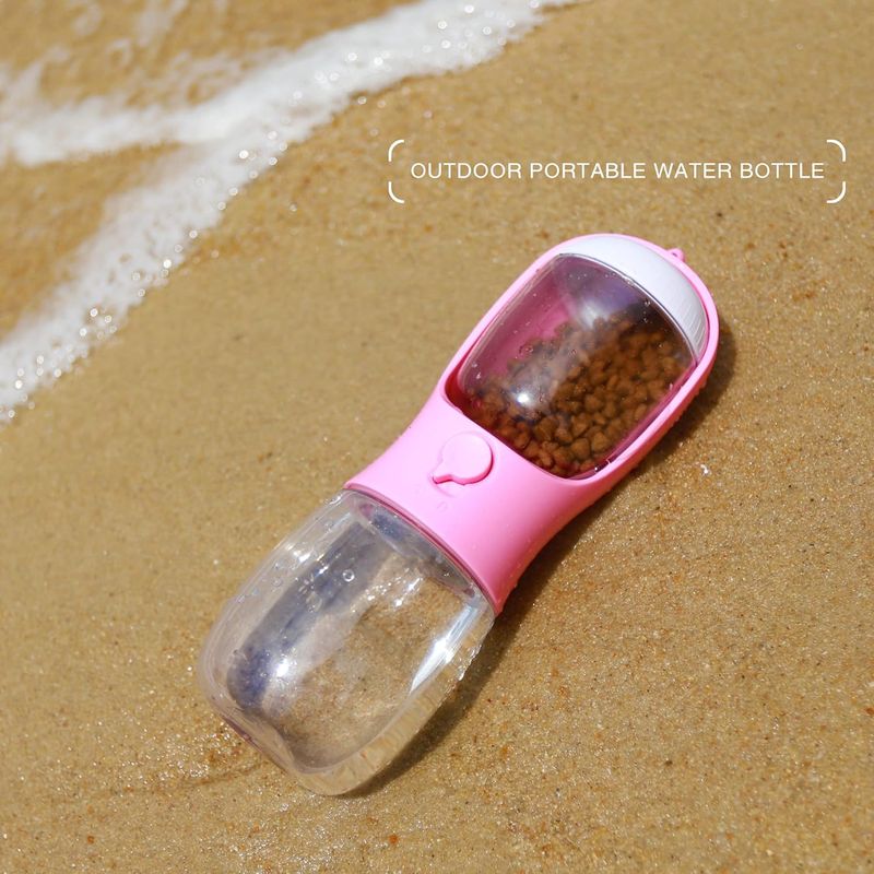 UAMLY Bouteille d'eau pour chien avec récipient pour nourriture