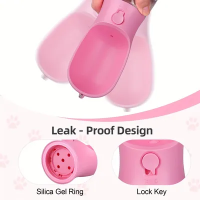 UAMLY Bouteille d'eau pour chien avec récipient pour nourriture