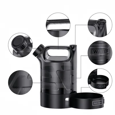 FurryFusion Seau à eau portable 2,5 L pour chien