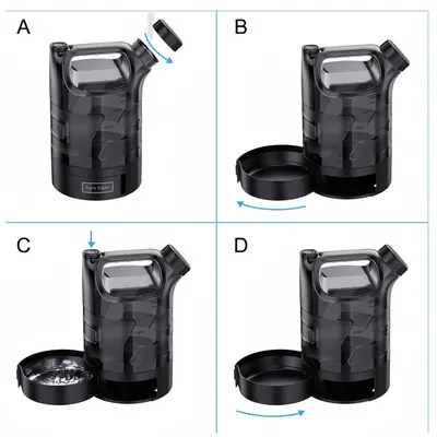 FurryFusion Seau à eau portable 2,5 L pour chien