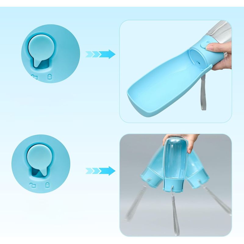 UAMLY Bouteille d'eau pliable pour chien