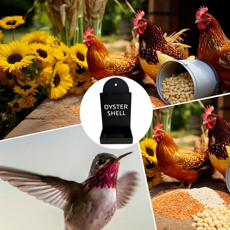 ZooVenture Nourrisseur Volaille Extérieur Avec Graviers Pour Poules