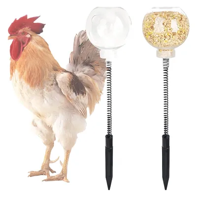 FurryFusion Ralentisseur d'alimentation pour volailles, pack de 2 FurryFusion Ralentisseur d'alimentation pour volailles, pack de 2