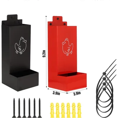 ZooVenture Mangeoire Automatique En Métal Sans Déchets Pour Volaille