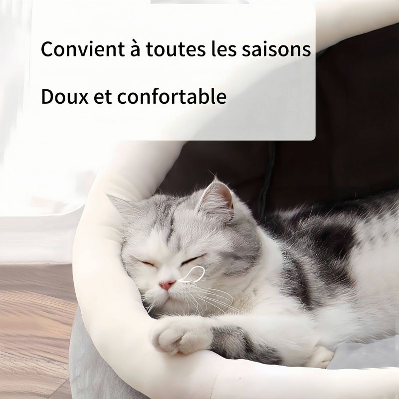 FurryFusion Lit semi-fermé pour chat