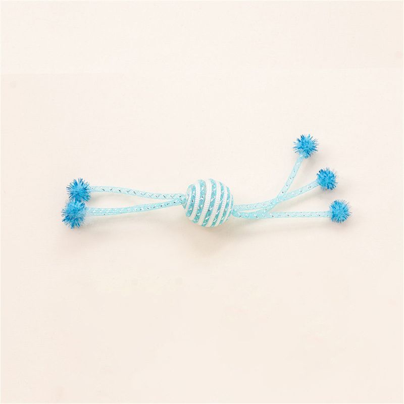 IntiMeg Jouet de corde en forme de balle pour chat 3 jouets