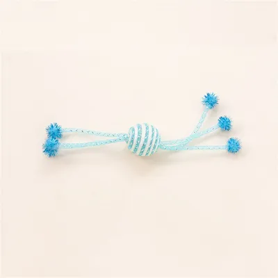 IntiMeg Jouet de corde en forme de balle pour chat 3 jouets