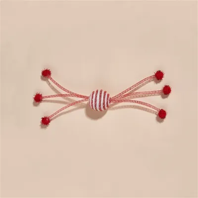 IntiMeg Jouet de corde en forme de balle pour chat 3 jouets