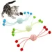 IntiMeg Jouet de corde en forme de balle pour chat 3 jouets