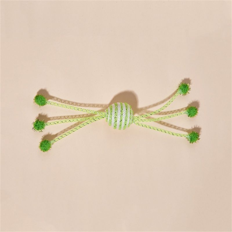 IntiMeg Jouet de corde en forme de balle pour chat 3 jouets