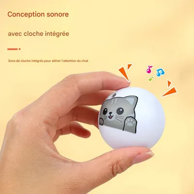 FurryFusion Lot de 3 balles pour chat