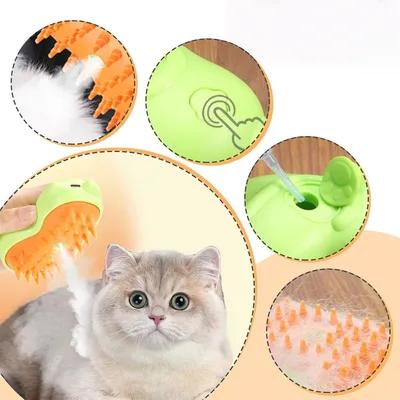 ZenPets Brosse à vapeur pour chat et chien