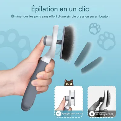 ZenPets Brosse pour chat et chien
