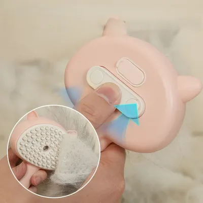 ZenPets Brosse à vapeur 4 en 1 pour chats et chiens