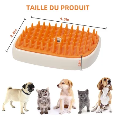Pet Planet Brosse Vapeur 3 - en - 1 Et Peigne Pour Chat