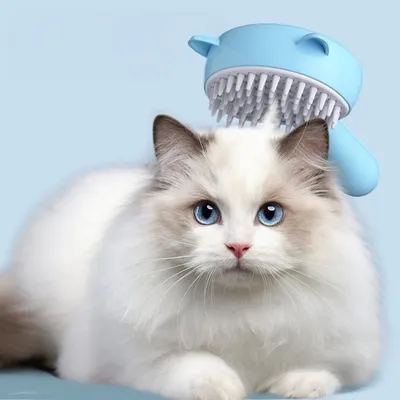 ZenPets Brosse à vapeur 4 en 1 pour chats et chiens