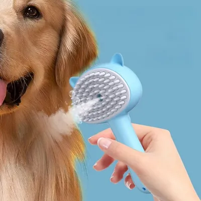 ZenPets Brosse à vapeur 4 en 1 pour chats et chiens