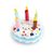 IntiMeg Jouet en peluche pour chien en forme de gâteau d'anniversaire