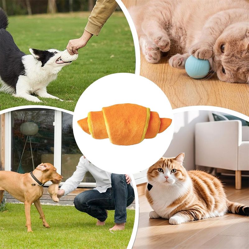 IntiMeg Jouet en forme de croissant pour chien