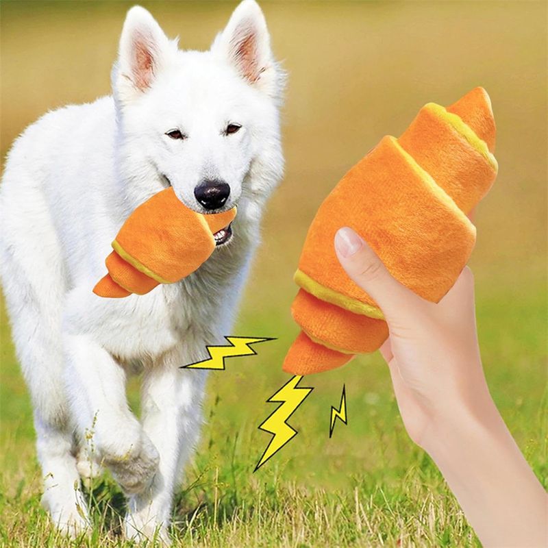 IntiMeg Jouet en forme de croissant pour chien