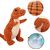 IntiMeg Jouet en peluche pour chien en forme de dinosaure