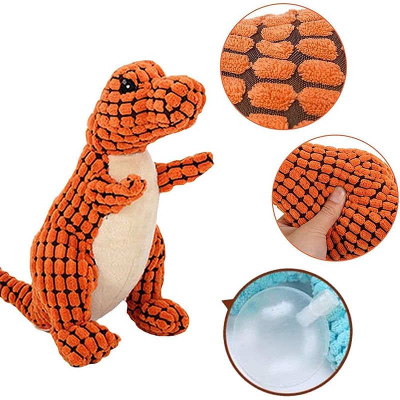 IntiMeg Jouet en peluche pour chien en forme de dinosaure