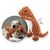 IntiMeg Jouet en peluche pour chien en forme de dinosaure