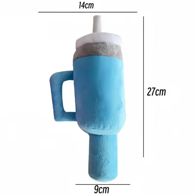 FurryFusion Jouet en peluche pour chien en forme de tasse