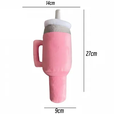 FurryFusion Jouet en peluche pour chien en forme de tasse