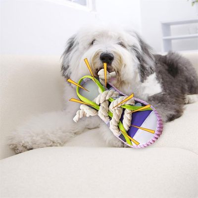 IntiMeg Jouet en forme de pantoufle en coton pour chien
