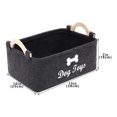 IntiMeg Panier de rangement en feutre pour animaux