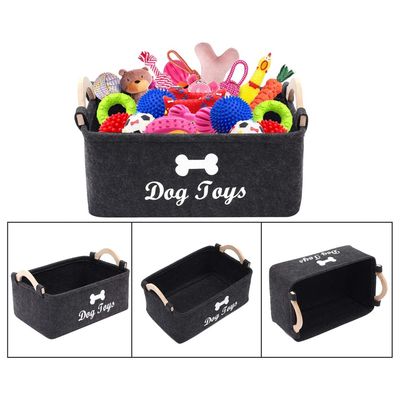 IntiMeg Panier de rangement en feutre pour animaux