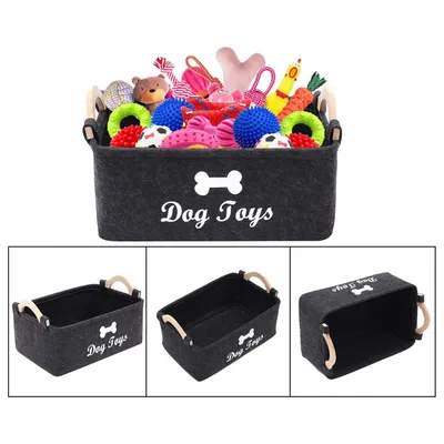 IntiMeg Panier de rangement en feutre pour animaux