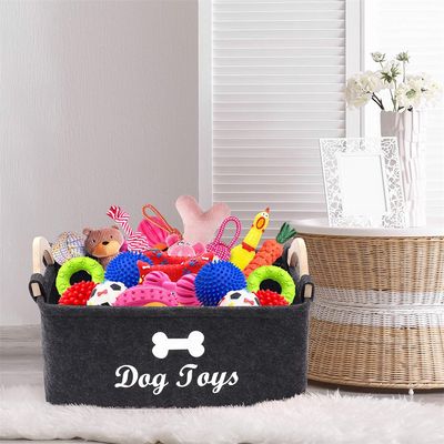 IntiMeg Panier de rangement en feutre pour animaux