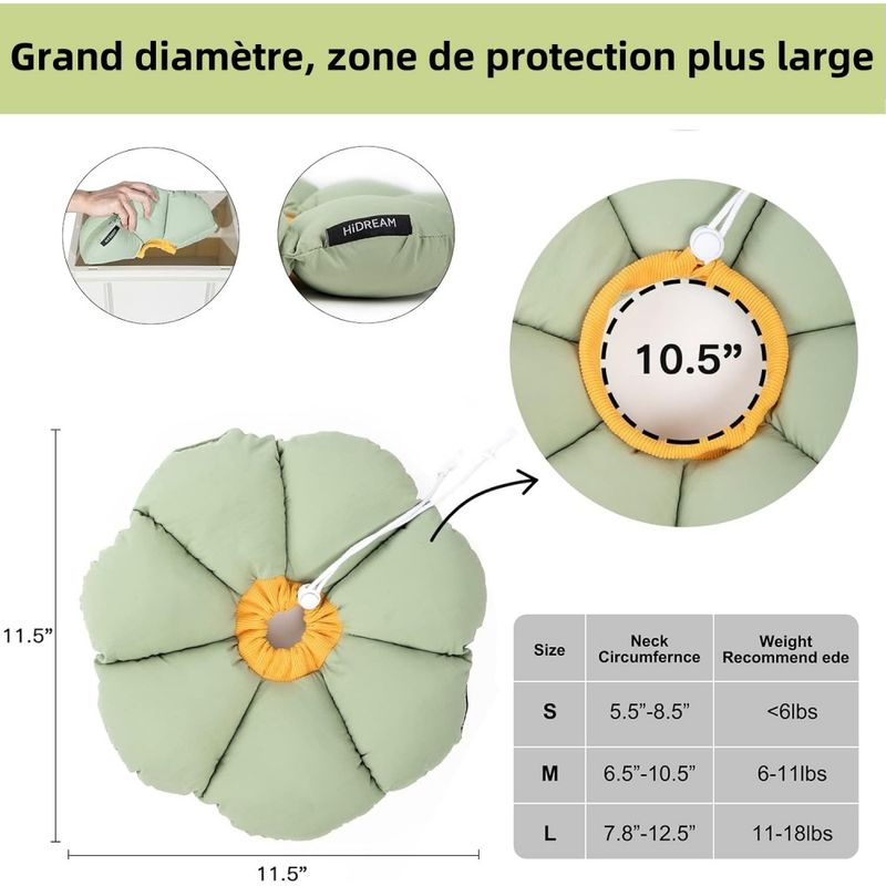 Pet Planet Collier Récupération Anti - Léchage Réglable Imperméable Chats