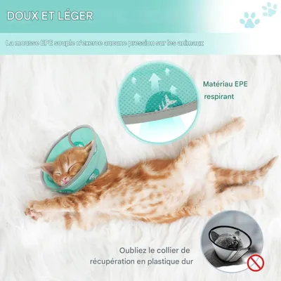 ZenPets Collier conique souple pour chat