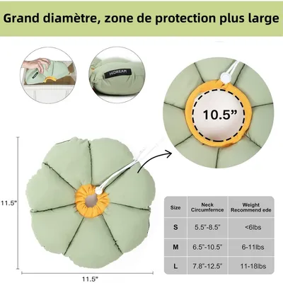 Pet Planet Collier Récupération Anti - Léchage Réglable Imperméable Chats